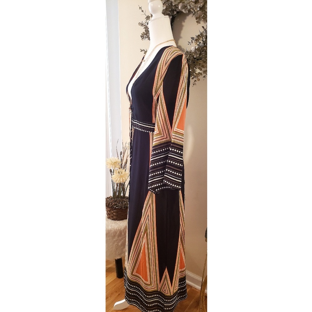 💥🆕️Sexy Boho Low Cut Maxi Dress Sz M - Picture 1 of 3